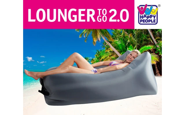 Happy People Luftsessel Lounger To-Go 2.0 Blau 2 Happy People Luftsessel Lounger To-Go 2.0 Blau – Bild 2