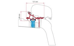 Fiamma Markisenadapter Kit VW Crafter/MAN Ab 2017 Roof Rail Dachmontage