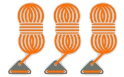 Bent Abspannleinen 3er Set Light Blue -Outwell Store 251461 1777525