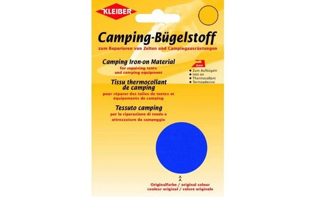 Kleiber Camping-Bügelstoff Aus Original-Zeltstoff Grau 1 Kleiber Camping-Bügelstoff Aus Original-Zeltstoff Grau