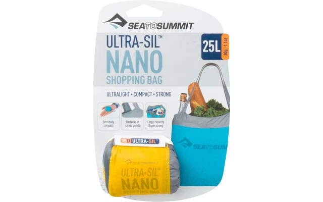 Sea To Summit Ultra-Sil Shopping Bag Einkaufstasche Gelb 25 Liter 1 Sea To Summit Ultra-Sil Shopping Bag Einkaufstasche Gelb 25 Liter