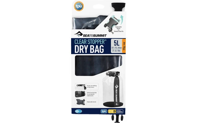 Sea To Summit Clear Stopper Dry Bag Trockensack 5 Liter 1 Sea To Summit Clear Stopper Dry Bag Trockensack 5 Liter