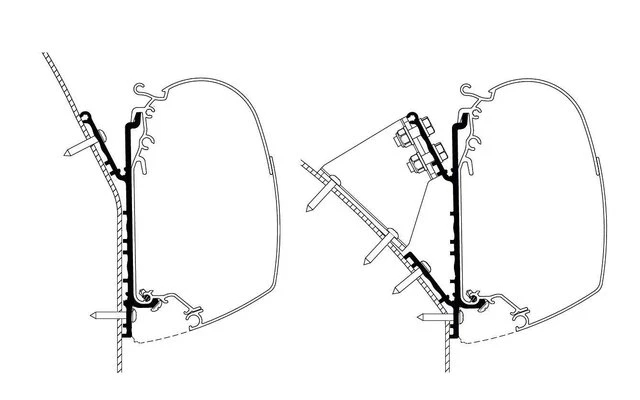 Thule Markisenadapter Knaus Deseo 3,5m 1 Thule Markisenadapter Knaus Deseo 3,5m