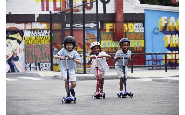 Micro Maxi Deluxe LED Kinder Kickboard Blau 5 Micro Maxi Deluxe LED Kinder Kickboard Blau – Bild 5