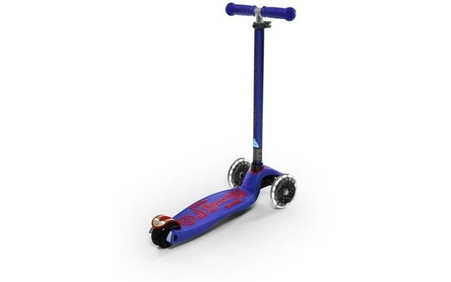Micro Maxi Deluxe LED Kinder Kickboard Blau 4 Micro Maxi Deluxe LED Kinder Kickboard Blau – Bild 4