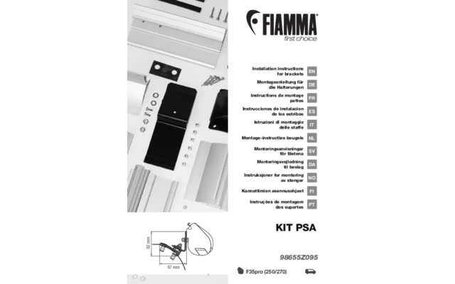 Fiamma Kit PSA Markisenadapter Für Fiamma F35 1 Fiamma Kit PSA Markisenadapter Für Fiamma F35