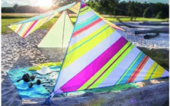 Bent Zip-Canvas Single Verbindbares Sonnensegel 250 X 250 X 250 Cm Limette -Outwell Store 696500 4862600