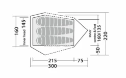 Robens Challenger 3XE Tunnelzelt Grün -Outwell Store 771893 5131136