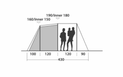 Easy Camp Huntsville 400 Tunnelzelt Für 4 Personen -Outwell Store 782849 5185709