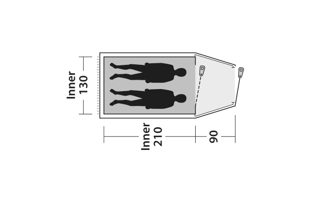 Outwell Earth 2 Doppelbeschichtetes Zelt 2 Outwell Earth 2 Doppelbeschichtetes Zelt – Bild 2